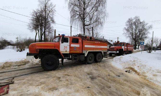 На пожаре в г. Щекино погиб 45-летний мужчина
