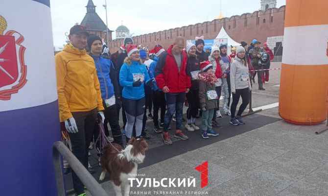 Утром 1 января туляки вышли на "Забег обещаний"