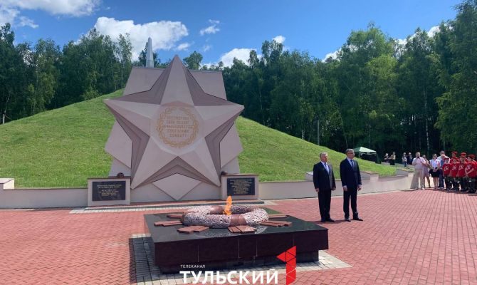 На Кургане Памяти в Белеве перезахоронили останки 22 красноармейцев