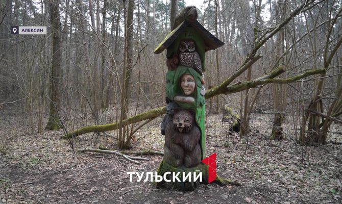 Мастер из Алексина создал из старых деревьев сказочный лес