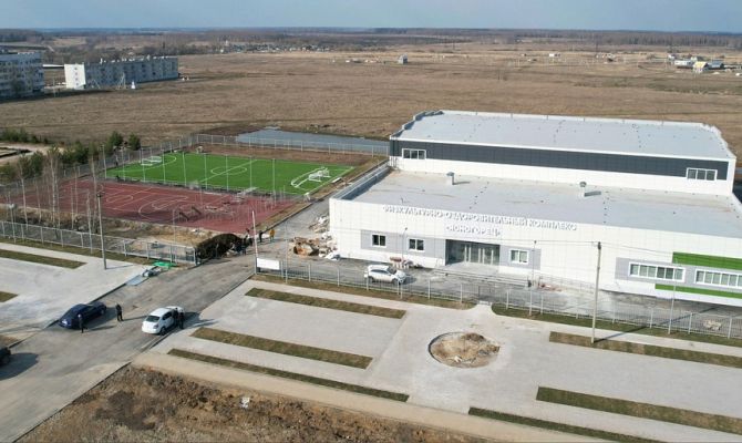 В Ясногорске почти завершили строительство нового ФОКа
