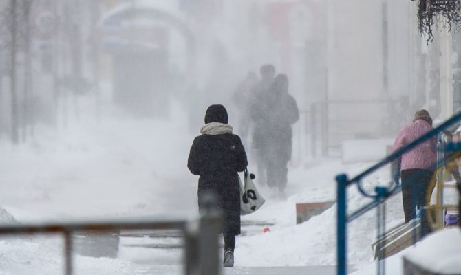 Туляков предупреждают об ухудшении погоды вечером 10 января