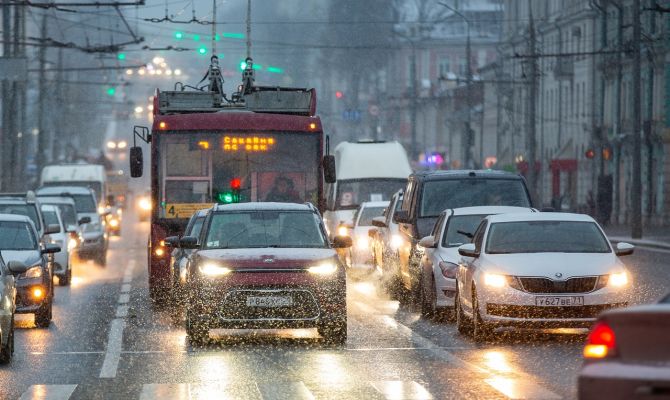 Тульских водителей предупредили об ухудшении погоды