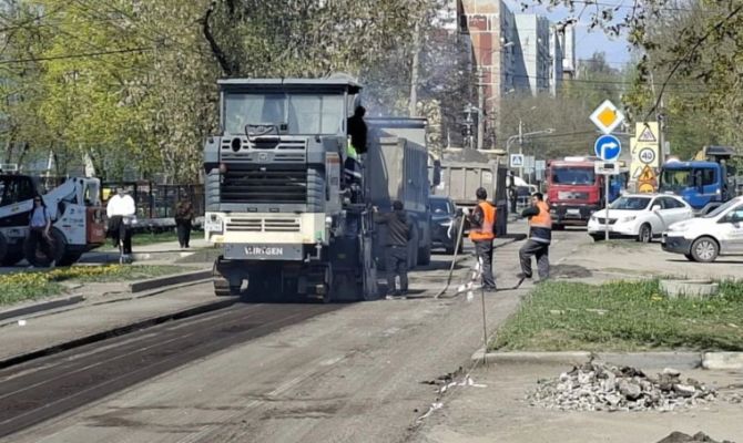 В Туле начался ремонт дороги на улице Галкина