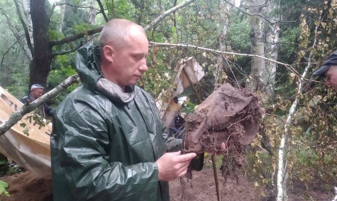 Под Тулой поисковики обнаружили воинское захоронение