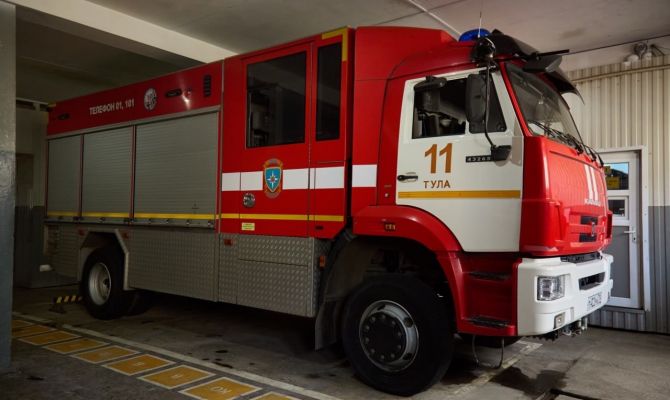 Пожарные более 100  раз выезжали на вызовы туляков за неделю