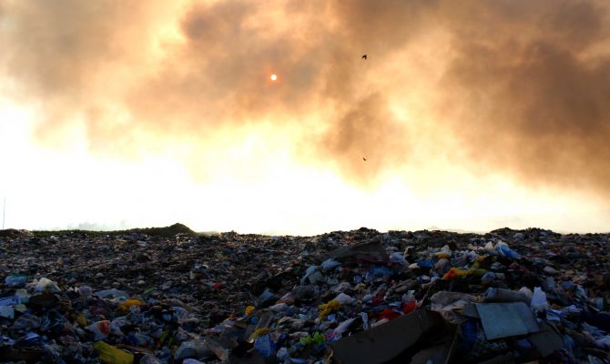 Незаконную свалку нашли в Каменском районе 