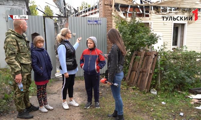 Жизнь после пожара: в Туле огонь оставил 2 семьи без крыши над головой