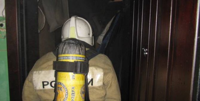 На пожаре в Алексине сгорела кровать