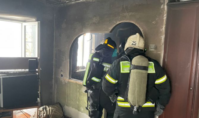 В Новомосковске при пожаре пострадал 58-летний мужчина