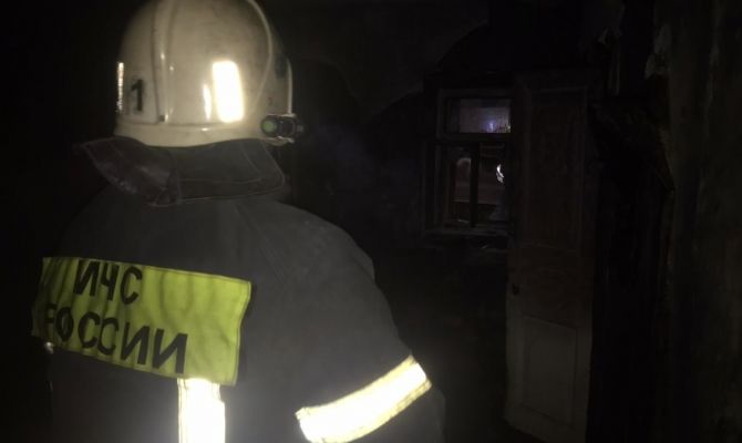 На пожаре в Туле погиб неизвестный