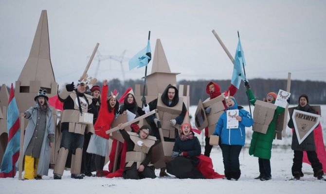 Во дворе кластера «Октава» пройдут картонные сражения