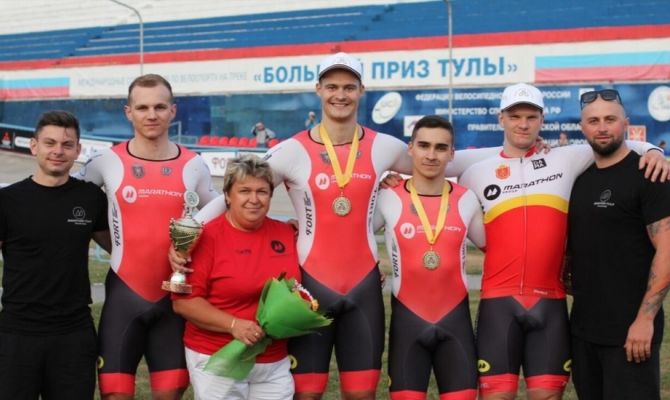 Команда тульских велосипедистов завоевала большой приз в командном спринте