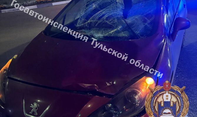 На улице Пузакова в Туле сбили 27-летнего мужчину