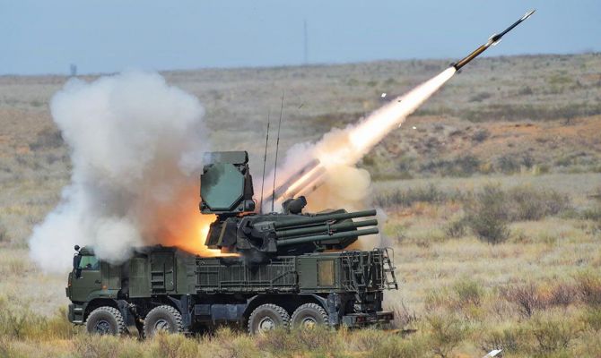 Минобороны показало работу "Панциря-С" в зоне СВО