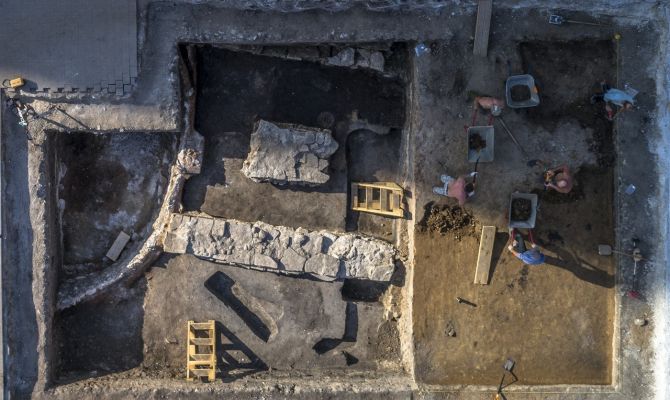 Тульские археологи ведут раскопки на месте бывшего здания Успенской церкви