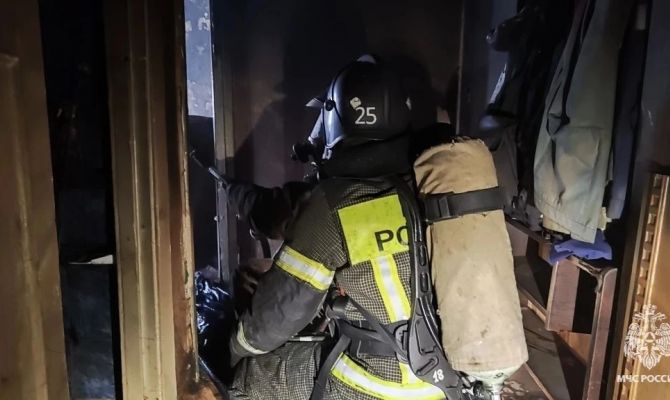 В Новомосковске из горящей квартиры спасли двух человек