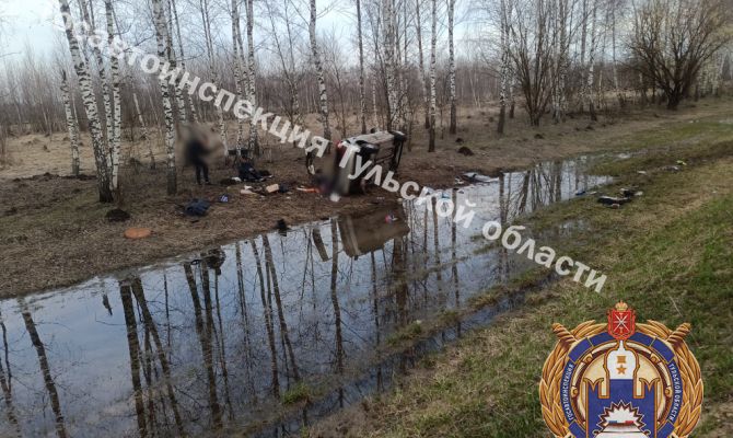 53-летний туляк не справился с управлением и улетел в кювет под Веневом