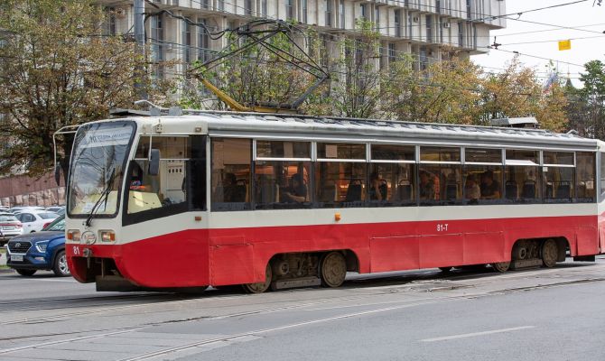 В центре Тулы до конца недели ограничат движение трамваев