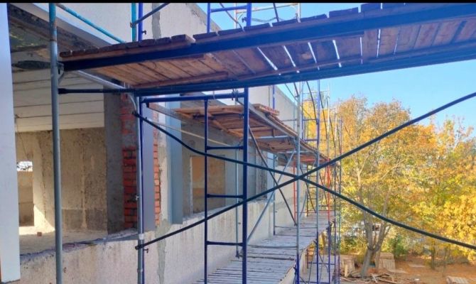 Тульские строители восстанавливают детский сад в Мариуполе