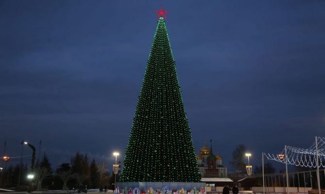 Елку на площади Ленина в Туле начнут разбирать 20 января