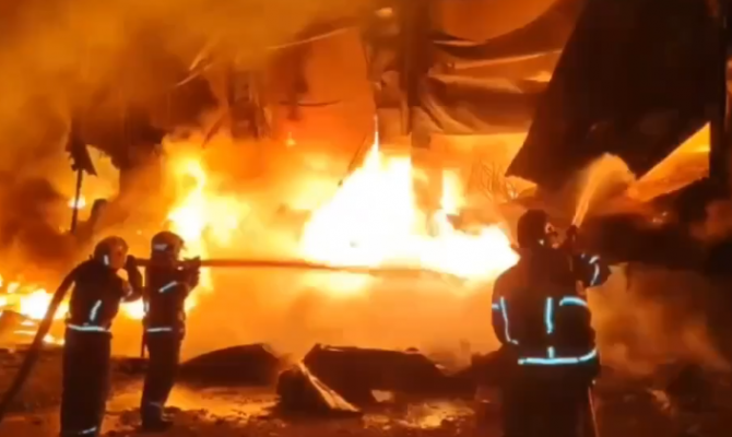 Названа причина пожара на заводе «Пластик» в Узловой