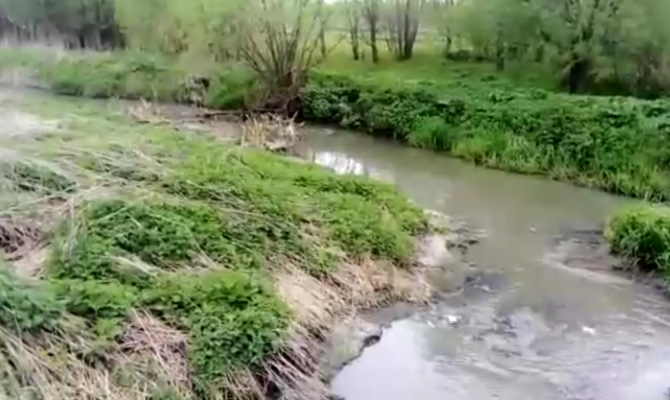 Ручей из отходов образовался под Богородицком