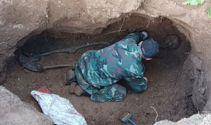 В Белевском районе найдены останки 29 бойцов Красной Армии