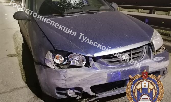 В Туле на улице Рязанской водитель не справился с управлением и устроил ДТП
