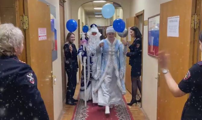 Тульские полицейские сняли новогодний клип