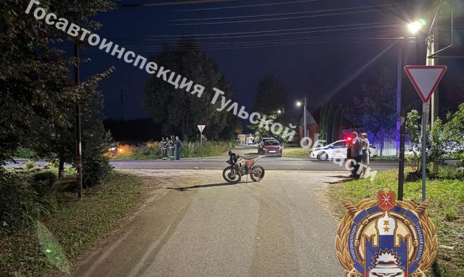 15-летний подросток на питбайке пострадал в ДТП в Одоеве