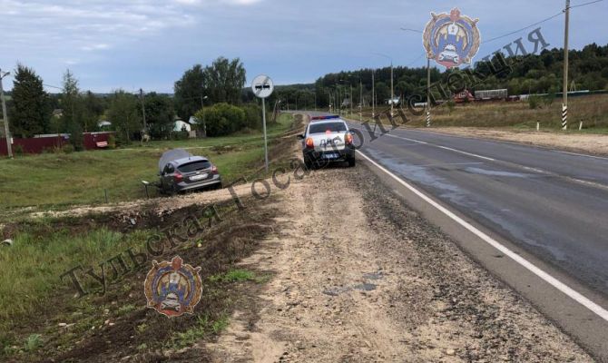 В Тульской области спящий водитель устроил ДТП