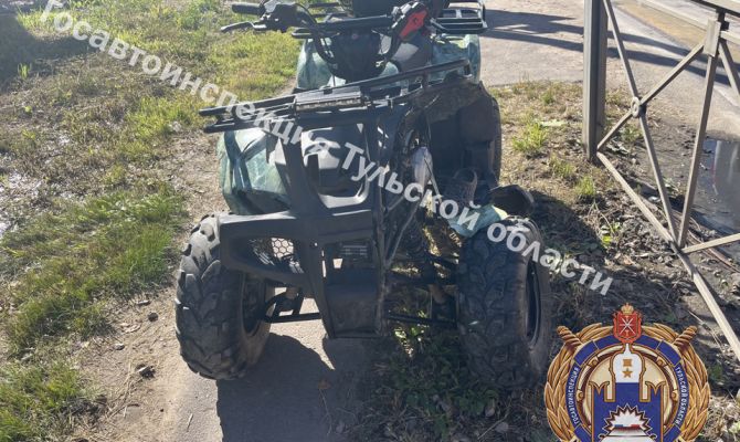 В Большой Туле 11-летний мальчик на квадроцикле попал в ДТП