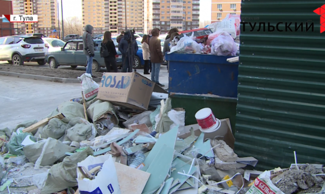 Вывоз строительного мусора в новостройках Тульской области: кто за что отвечает