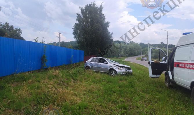 В Щекинском районе тулячка на легковушке не справилась с управлением