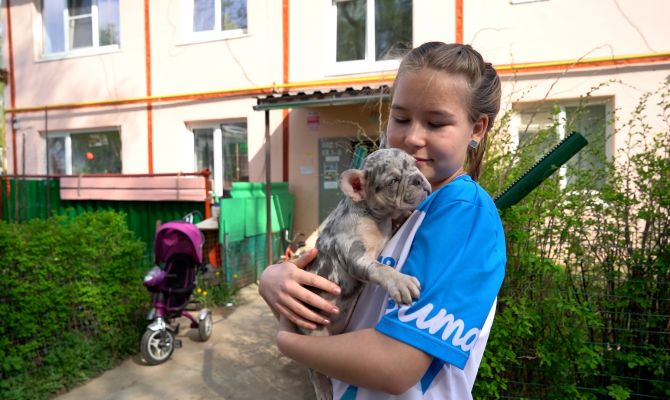 Обыкновенное чудо: Владимир Путин подарил школьнице из Веневского района щенка