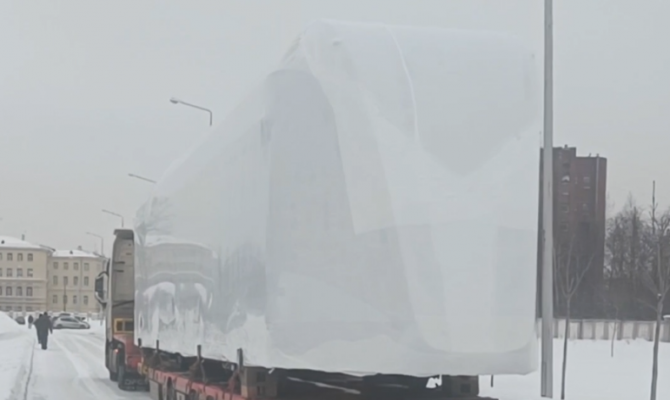 В Тулу отправился новый трамвай «Львенок»