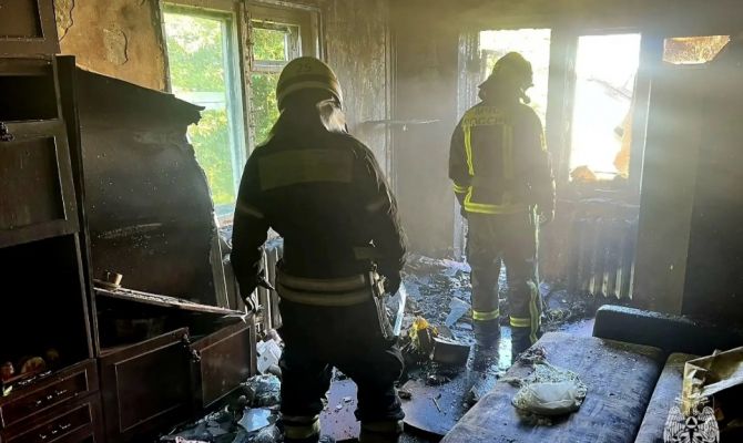 При пожаре в Новомосковске погибли два человека 
