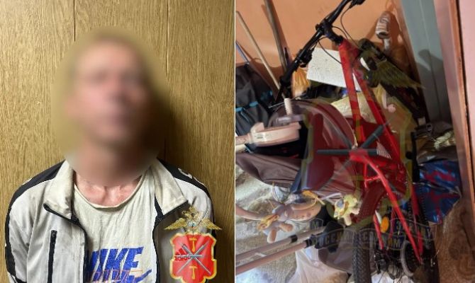 В Туле полицейские поймали подозреваемого в краже двух велосипедов