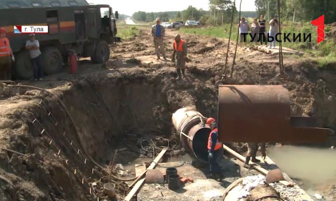 Как в Туле ремонтируют Медвенско-Осетровский водозабор