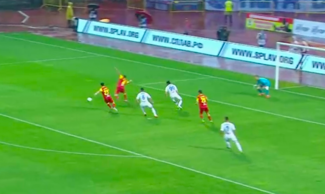 Удар Кардозу по воротам тульского «Арсенала»: видео первого забитого мяча