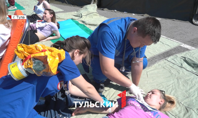 Загорелась «Тула-Арена»: медики провели масштабные учения