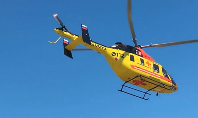 Полет тульской санавиации в Санкт-Петербург показали глазами пилота