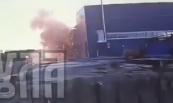 Появилось видео падения беспилотника в Узловой