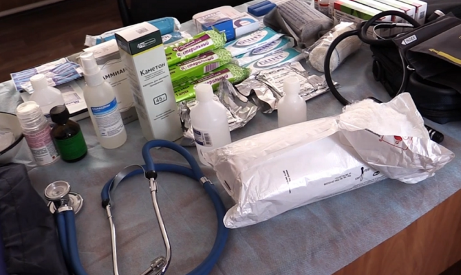 В Курской области организовали медблок в пункте временного размещения