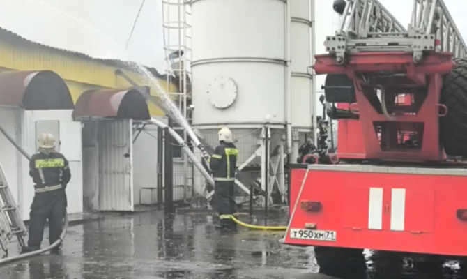 Пожар на хлебзаводе «Авангард» в Туле потушили