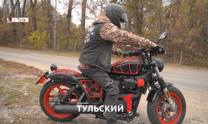 Тульский мастер с ноля собрал мотоцикл-«Франкенштейн»