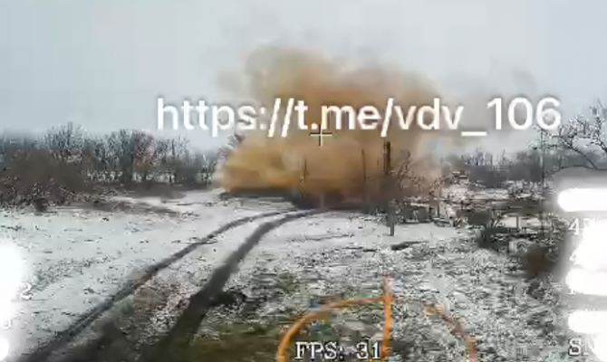 Тульские десантники показали кадры поражения танка Leopard