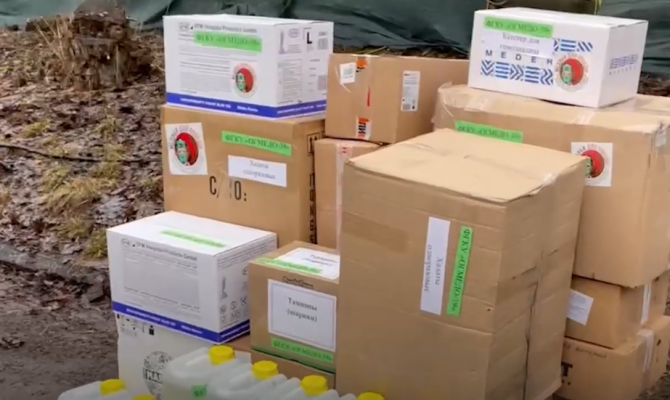 Тульским военнослужащим в зоне СВО доставили партию гуманитарного груза