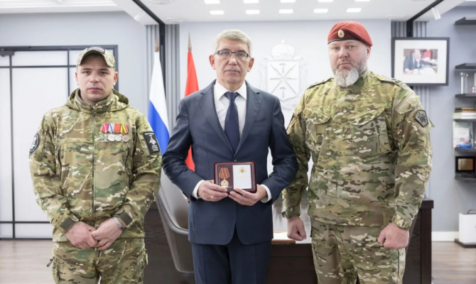 Тульские бойцы 352-го полка передали благодарность землякам